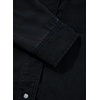 image:imageSidefeel Womens Denim Shirts Button Down Jean Shacket Spring Outfit 2025 Long Sleeve Chambray Blouse TopBlack