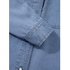 image:imageSidefeel Womens Denim Shirts Button Down Jean Shacket Spring Outfit 2025 Long Sleeve Chambray Blouse TopLight Blue