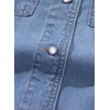 image:imageSidefeel Womens Denim Shirts Button Down Jean Shacket Spring Outfit 2025 Long Sleeve Chambray Blouse TopLight Blue