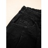 image:imageSidefeel Womens Drawstring Jeans Wide Leg High Waisted Baggy Stretchy Elastic Waist Sweatpant JeansBlack