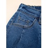 image:imageSidefeel Womens Drawstring Jeans Wide Leg High Waisted Baggy Stretchy Elastic Waist Sweatpant JeansBlue