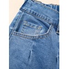 image:imageSidefeel Womens Drawstring Jeans Wide Leg High Waisted Baggy Stretchy Elastic Waist Sweatpant JeansLight Blue