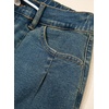 image:imageSidefeel Womens Drawstring Jeans Wide Leg High Waisted Baggy Stretchy Elastic Waist Sweatpant JeansVintage Blue