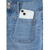 image:imageSidefeel Womens Flare Jeans High Waisted Wide Leg Stretchy Bell Bottom Front Pockets Denim PantsLight Blue