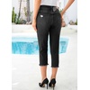 image:imageSidefeel Womens High Waist Jeans Stretchy Skinny Button Down Distressed Cropped Denim Pants with PocketsBlack