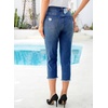image:imageSidefeel Womens High Waist Jeans Stretchy Skinny Button Down Distressed Cropped Denim Pants with PocketsBluing