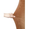 image:imageSidefeel Womens High Waisted Boyfriend Jeans Trendy Ripped Straight Leg Raw Hem Stretchy Ankle Denim PantsBrown