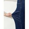 image:imageSidefeel Womens High Waisted Jeans Stretchy Seamed Wide Leg Denim Pants with PocketsBluing