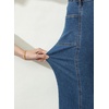 image:imageSidefeel Womens High Waisted Jeans Stretchy Seamed Wide Leg Denim Pants with PocketsDark Blue