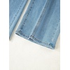 image:imageSidefeel Womens High Waisted Jeans Stretchy Seamed Wide Leg Denim Pants with PocketsIceland Blue