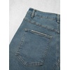 image:imageSidefeel Womens Jean Shorts Casual Summer High Waisted Stretchy Raw Hem Denim Shorts with PocketsStone Blue