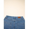 image:imageSidefeel Womens Jean Shorts High Waisted Stretchy Button Fly Folded Hem Trendy Casual Summer Bermuda ShortsVintage Blue