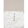 image:imageSidefeel Womens Jean Shorts High Waisted Stretchy Button Fly Summer Denim Shorts with Pockets White Size 6