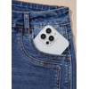 image:imageSidefeel Womens Jean Shorts High Waisted Stretchy Folded Hem Casual Trendy Patchwork Loose Fit Summer Denim ShortsDark Blue