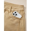 image:imageSidefeel Womens Jean Shorts High Waisted Stretchy Folded Hem Casual Trendy Patchwork Loose Fit Summer Denim ShortsKhaki