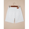 image:imageSidefeel Womens Jean Shorts High Waisted Stretchy Raw Hem Denim Summer ShortsWhite