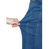 image:imageSidefeel Womens Jeans High Waisted Stretchy Wide Leg Jeans Trendy Seamed Front Baggy Loose Denim Pants with PocketsBlue