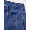 image:imageSidefeel Womens Jeans High Waisted Stretchy Wide Leg Jeans Trendy Seamed Front Baggy Loose Denim Pants with PocketsBlue
