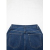 image:imageSidefeel Womens Jeans High Waisted Stretchy Wide Leg Jeans Trendy Seamed Front Baggy Loose Denim Pants with PocketsDark Blue