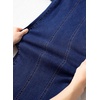 image:imageSidefeel Womens Jeans High Waisted Stretchy Wide Leg Jeans Trendy Seamed Front Baggy Loose Denim Pants with PocketsDark Blue