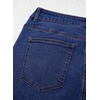 image:imageSidefeel Womens Jeans High Waisted Stretchy Wide Leg Jeans Trendy Seamed Front Baggy Loose Denim Pants with PocketsDark Blue
