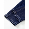 image:imageSidefeel Womens Skinny Jeans Straight Leg High Waisted Stretchy Ankle Denim Pants with Patch PocketsDark Blue
