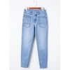 image:imageSidefeel Womens Skinny Jeans Straight Leg High Waisted Stretchy Ankle Denim Pants with Patch PocketsSky Blue