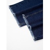 image:imageSidefeel Womens Wide Leg Baggy Capri Jeans High Waisted Straight Leg Stretchy Raw Hem Cropped Denim Pants with PocketsBluing