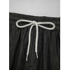image:imageSidefeel Womens Wide Leg Baggy Jeans High Waisted Elastic Waist Loose Fit Drawstring Long Denim PantsBlack