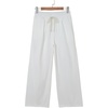image:imageSidefeel Womens Wide Leg Baggy Jeans High Waisted Elastic Waist Loose Fit Drawstring Long Denim PantsWhite