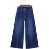 image:imageSidefeel Womens Wide Leg Baggy Jeans High Waisted Tummy Control Stretchy Loose Fit Ankle Denim JeansBluing