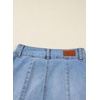 image:imageSidefeel Womens Wide Leg Baggy Jeans High Waisted Tummy Control Stretchy Loose Fit Ankle Denim JeansIceland Blue
