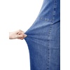 image:imageSidefeel Womens Wide Leg Baggy Jeans High Waisted Tummy Control Stretchy Loose Fit Ankle Denim JeansLight Blue