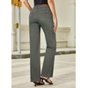 image:imageSidefeel Womens Wide Leg Jeans High Waisted Straight Leg Stretchy Denim Pants with PocketsGreen