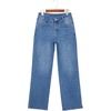 image:imageSidefeel Womens Wide Leg Jeans High Waisted Straight Leg Stretchy Denim Pants with PocketsLight Blue