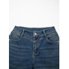 image:imageSidefeel Womens Wide Leg Jeans High Waisted Straight Leg Stretchy Denim Pants with PocketsReal Teal