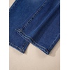 image:imageSidefeel Womens Wide Leg Jeans High Waisted Stretchy Baggy Elastic Waist Drawstring Ankle Denim Jeans with PocketsDark Blue