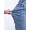 image:imageSidefeel Womens Wide Leg Jeans High Waisted Stretchy Jeans Straight Leg Loose Fit Ankle Denim Pants with PocketsIceland Blue