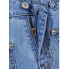 image:imageSidefeel Womens Wide Leg Jeans High Waisted Stretchy Jeans Straight Leg Loose Fit Ankle Denim Pants with PocketsIceland Blue