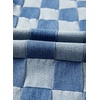 image:imageSidefeel Womens Wide Leg Jeans High Waisted Stretchy Straight Leg Checkered Loose Denim PantsIceland Blue