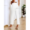 image:imageSidefeel Womens Wide Leg Jeans High Waisted Stretchy Straight Leg Jeans Buttoned Loose Denim Pants with Pocket White Size 4 Short