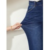 image:imageSidefeel Womens Wide Leg Jeans High Waisted Tummy Control Stretchy Straight Leg Denim Pants with PocketsBluing