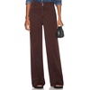 image:imageSidefeel Womens Wide Leg Jeans High Waisted Tummy Control Stretchy Straight Leg Denim Pants with PocketsChicory Coffee