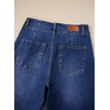 image:imageSidefeel Womens Wide Leg Jeans High Waisted Tummy Control Stretchy Straight Leg Denim Pants with PocketsDark Blue