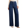 image:imageSidefeel Womens Baggy Wide Leg Jeans High Waisted Straight Leg Spring Outfits Denim PantsDark Blue