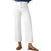 image:imageSidefeel Womens Wide Leg Jeans High Waisted Stretchy Straight Leg Jeans Buttoned Loose Denim Pants with Pocket White Size 4 Short