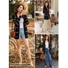 image:imageSidefeel Cardigan Sweaters for Women Lightweight Striped 2026 Long Sleeve Open Front Loose Knit Sweaters ClothesBlack