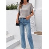 image:imageSidefeel Womens Crochet Tops for Women Cap Sleeve Knitted Summer Sweater Pullover Cute Beach Vacation ClothesGrey