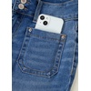 image:imageSidefeel Womens Flare Jeans High Waisted Wide Leg Stretchy Bell Bottom Front Pockets Denim PantsBlue