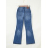 image:imageSidefeel Womens Flare Jeans High Waisted Wide Leg Stretchy Bell Bottom Front Pockets Denim PantsBlue